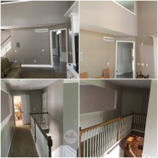 Interior House Painters, Kitchen Cabinet Refinishing, walls, stain to paint, woodwork