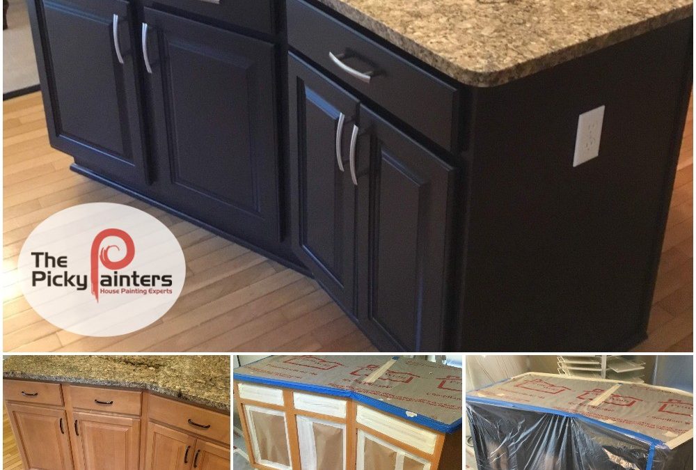 Diy Kitchen Cabinet Refinishing, How To Refinish A Kitchen Island Top