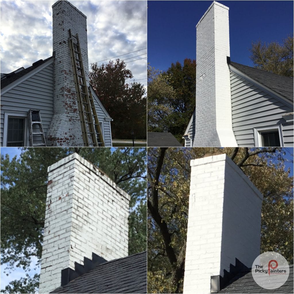 Exterior House Painting in North Olmsted Ohio, scrape, prime and paint