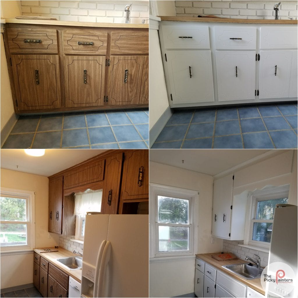formica laminate cabinet painting in North Olmsted, Ohio