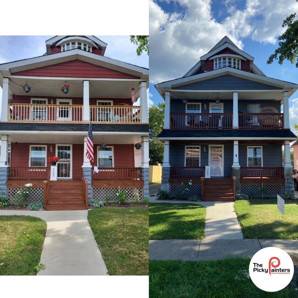 Cleveland Ohio exterior house painting by The Picky Painters
